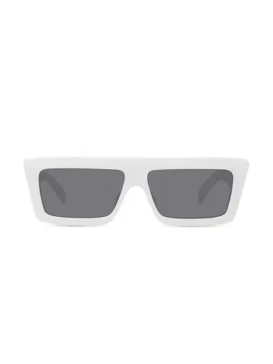 CELINE Women's 57MM Rectangular Sunglasses - White | Thumbnail 1 CELINE Women's 57MM Rectangular Sunglasses - White | Thumbnail 1