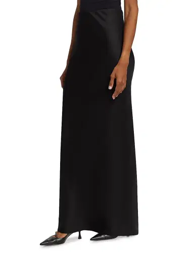 A.L.C. Women's Greta Satin Maxi Skirt - Black - Size Small | Thumbnail 4 A.L.C. Women's Greta Satin Maxi Skirt - Black - Size Small | Thumbnail 4