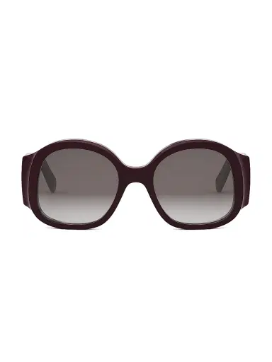 CELINE Women's Maxi Triomphe 54MM Round Sunglasses - Gradient Grey Deep Purple | Thumbnail 2 CELINE Women's Maxi Triomphe 54MM Round Sunglasses - Gradient Grey Deep Purple | Thumbnail 2