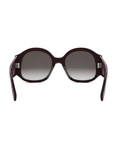 CELINE Women's Maxi Triomphe 54MM Round Sunglasses - Gradient Grey Deep Purple | Thumbnail 5 CELINE Women's Maxi Triomphe 54MM Round Sunglasses - Gradient Grey Deep Purple | Thumbnail 5