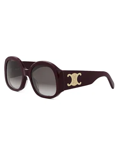CELINE Women's Maxi Triomphe 54MM Round Sunglasses - Gradient Grey Deep Purple | Thumbnail 1 CELINE Women's Maxi Triomphe 54MM Round Sunglasses - Gradient Grey Deep Purple | Thumbnail 1