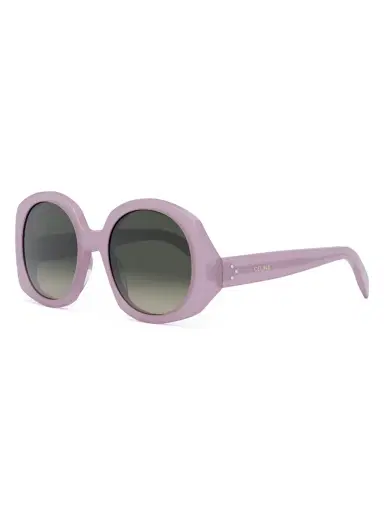 CELINE Women's Bold 3 Dots 53MM Round Sunglasses - Shiny Lilac | Thumbnail 1 CELINE Women's Bold 3 Dots 53MM Round Sunglasses - Shiny Lilac | Thumbnail 1