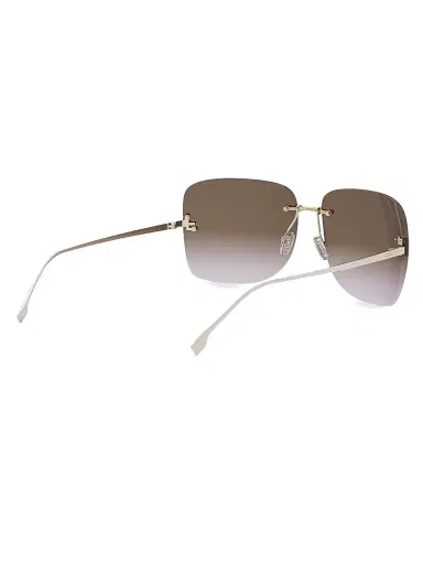 Fendi Women's First 65MM Crystal-Embellished Square Sunglasses - Gold Brown Purple Gradient | Thumbnail 6 Fendi Women's First 65MM Crystal-Embellished Square Sunglasses - Gold Brown Purple Gradient | Thumbnail 6
