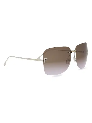 Fendi Women's First 65MM Crystal-Embellished Square Sunglasses - Gold Brown Purple Gradient | Thumbnail 8 Fendi Women's First 65MM Crystal-Embellished Square Sunglasses - Gold Brown Purple Gradient | Thumbnail 8