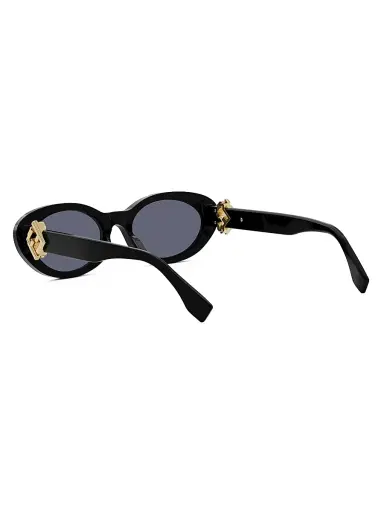 Fendi Women's Diamond Black 53MM Oval Sunglasses - Yellow Brown | Thumbnail 12 Fendi Women's Diamond Black 53MM Oval Sunglasses - Yellow Brown | Thumbnail 12