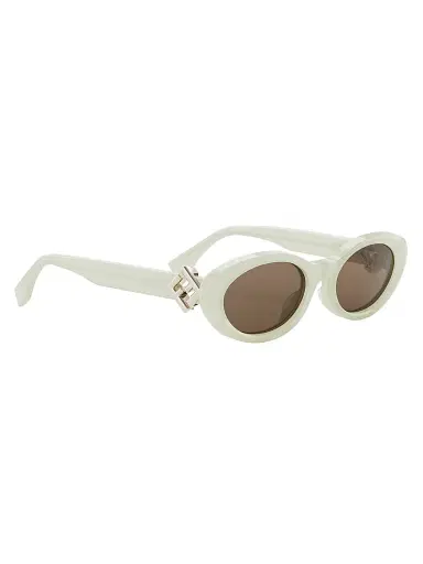 Fendi Women's Diamond Black 53MM Oval Sunglasses - Yellow Brown | Thumbnail 8 Fendi Women's Diamond Black 53MM Oval Sunglasses - Yellow Brown | Thumbnail 8