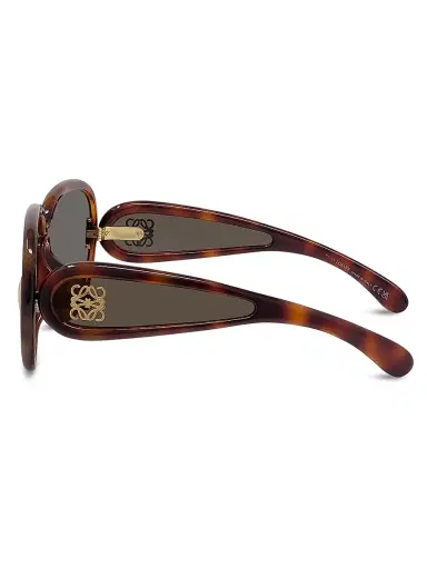 LOEWE Women's Paula's Ibiza 65MM Pilot Sunglasses - Dark Havana Brown Mirror | Thumbnail 3 LOEWE Women's Paula's Ibiza 65MM Pilot Sunglasses - Dark Havana Brown Mirror | Thumbnail 3