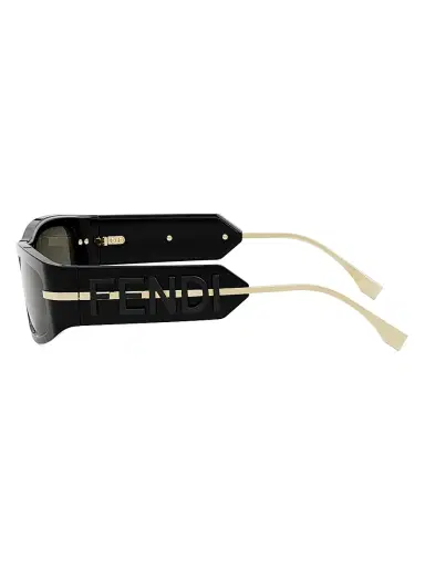 Fendi Women's graphy 57MM Oval Sunglasses - Shiny Black Smoke | Thumbnail 3 Fendi Women's graphy 57MM Oval Sunglasses - Shiny Black Smoke | Thumbnail 3