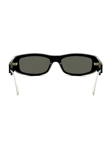 Fendi Women's graphy 57MM Oval Sunglasses - Shiny Black Smoke | Thumbnail 5 Fendi Women's graphy 57MM Oval Sunglasses - Shiny Black Smoke | Thumbnail 5