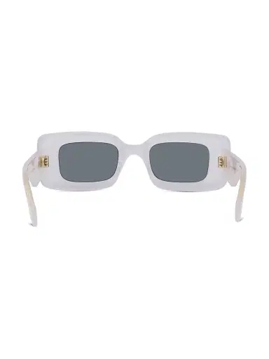 LOEWE Women's Chunky Anagram Rectangle Sunglasses - Smoke Mirror | Thumbnail 5 LOEWE Women's Chunky Anagram Rectangle Sunglasses - Smoke Mirror | Thumbnail 5
