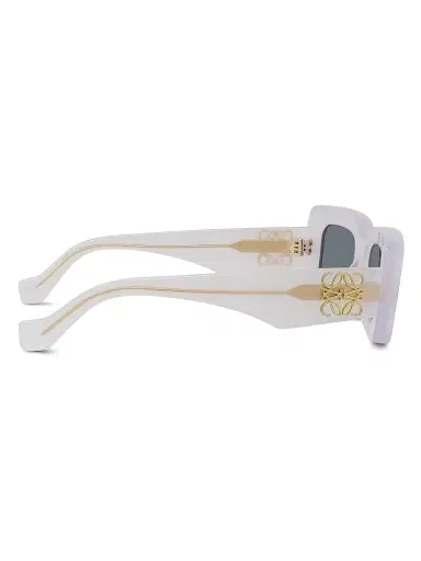 LOEWE Women's Chunky Anagram Rectangle Sunglasses - Smoke Mirror | Thumbnail 7 LOEWE Women's Chunky Anagram Rectangle Sunglasses - Smoke Mirror | Thumbnail 7