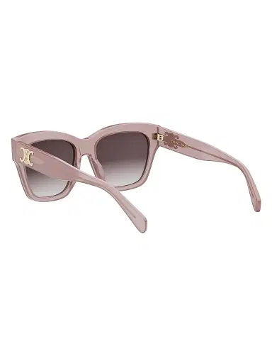 CELINE Women's Triomphe 55MM Geometric Sunglasses - Shiny Pink Gradient Roviex | Thumbnail 4 CELINE Women's Triomphe 55MM Geometric Sunglasses - Shiny Pink Gradient Roviex | Thumbnail 4