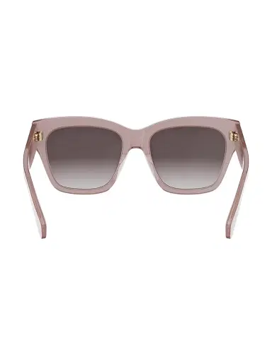 CELINE Women's Triomphe 55MM Geometric Sunglasses - Shiny Pink Gradient Roviex | Thumbnail 5 CELINE Women's Triomphe 55MM Geometric Sunglasses - Shiny Pink Gradient Roviex | Thumbnail 5