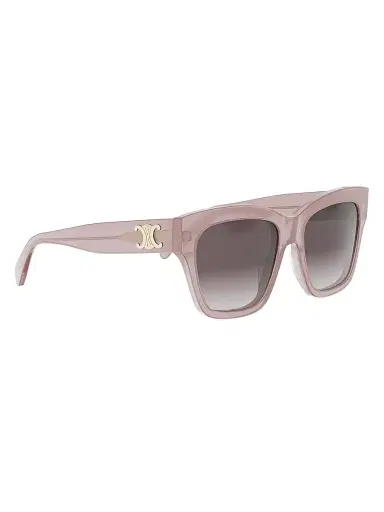 CELINE Women's Triomphe 55MM Geometric Sunglasses - Shiny Pink Gradient Roviex | Thumbnail 8 CELINE Women's Triomphe 55MM Geometric Sunglasses - Shiny Pink Gradient Roviex | Thumbnail 8