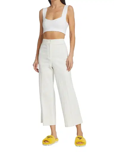 A.L.C. Women's Jordana Compact Knit Bra - White | Thumbnail 2 A.L.C. Women's Jordana Compact Knit Bra - White | Thumbnail 2