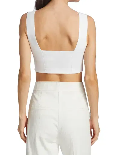 A.L.C. Women's Jordana Compact Knit Bra - White | Thumbnail 5 A.L.C. Women's Jordana Compact Knit Bra - White | Thumbnail 5