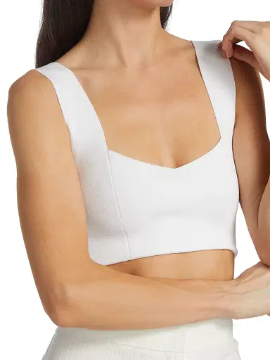 A.L.C. Women's Jordana Compact Knit Bra - White | Thumbnail 6 A.L.C. Women's Jordana Compact Knit Bra - White | Thumbnail 6