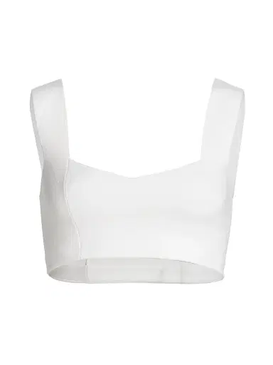 A.L.C. Women's Jordana Compact Knit Bra - White | Thumbnail 1 A.L.C. Women's Jordana Compact Knit Bra - White | Thumbnail 1