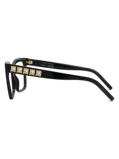 Givenchy Women's 51MM Rectangular Eyeglasses - Black | Thumbnail 3 Givenchy Women's 51MM Rectangular Eyeglasses - Black | Thumbnail 3