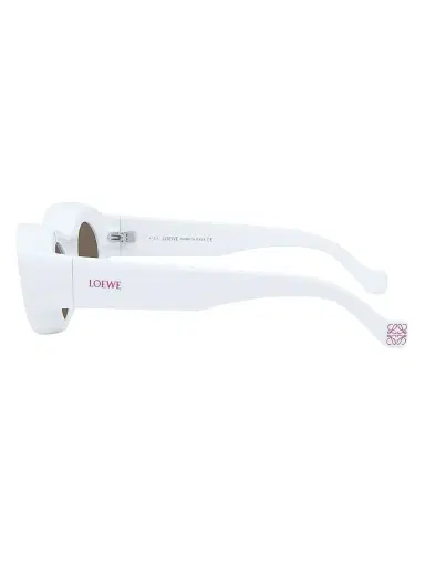 Loewe Women's x Paula's Ibiza 49MM Rectangular Sunglasses - Shiny Pink | Thumbnail 4 Loewe Women's x Paula's Ibiza 49MM Rectangular Sunglasses - Shiny Pink | Thumbnail 4