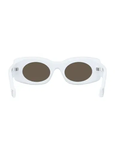 Loewe Women's x Paula's Ibiza 49MM Rectangular Sunglasses - Shiny Pink | Thumbnail 5 Loewe Women's x Paula's Ibiza 49MM Rectangular Sunglasses - Shiny Pink | Thumbnail 5