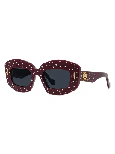 Loewe Women's Anagram 49MM Crystal Rectangular Sunglasses | Thumbnail 2 Loewe Women's Anagram 49MM Crystal Rectangular Sunglasses | Thumbnail 2