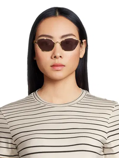 LOEWE Women's Anagram 57MM Cat-Eye Sunglasses - Gold Violet | Thumbnail 2 LOEWE Women's Anagram 57MM Cat-Eye Sunglasses - Gold Violet | Thumbnail 2
