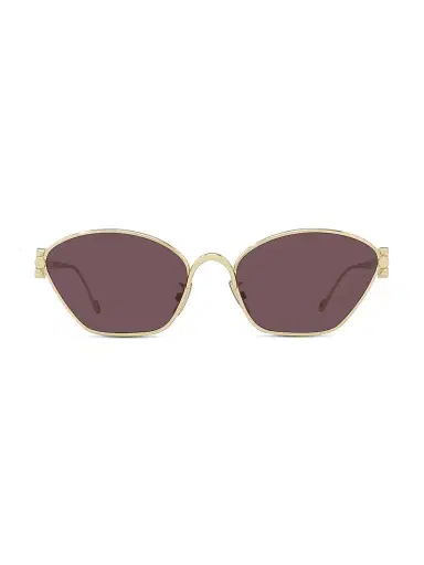 LOEWE Women's Anagram 57MM Cat-Eye Sunglasses - Gold Violet | Thumbnail 4 LOEWE Women's Anagram 57MM Cat-Eye Sunglasses - Gold Violet | Thumbnail 4