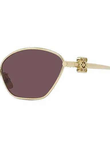 LOEWE Women's Anagram 57MM Cat-Eye Sunglasses - Gold Violet | Thumbnail 5 LOEWE Women's Anagram 57MM Cat-Eye Sunglasses - Gold Violet | Thumbnail 5