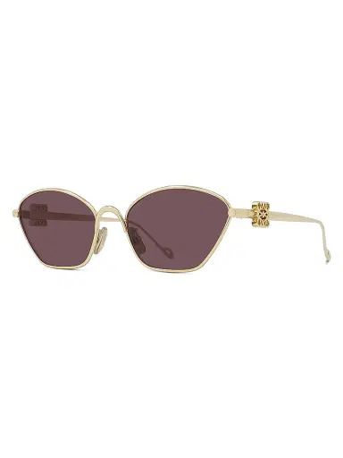 LOEWE Women's Anagram 57MM Cat-Eye Sunglasses - Gold Violet | Thumbnail 1 LOEWE Women's Anagram 57MM Cat-Eye Sunglasses - Gold Violet | Thumbnail 1