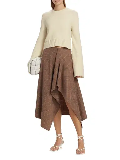 A.L.C. Women's Clover Merino Wool-Blend Sweater - Natural | Thumbnail 2 A.L.C. Women's Clover Merino Wool-Blend Sweater - Natural | Thumbnail 2