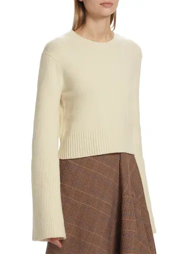 A.L.C. Women's Clover Merino Wool-Blend Sweater - Natural | Thumbnail 4 A.L.C. Women's Clover Merino Wool-Blend Sweater - Natural | Thumbnail 4