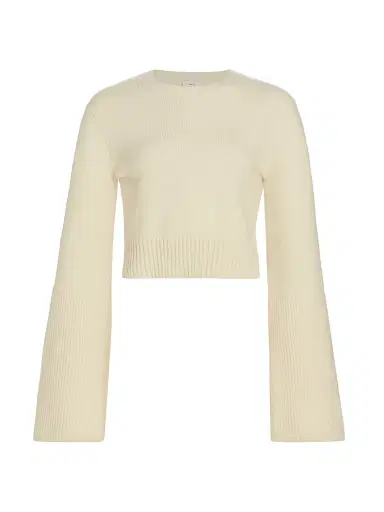 A.L.C. Women's Clover Merino Wool-Blend Sweater - Natural | Thumbnail 1 A.L.C. Women's Clover Merino Wool-Blend Sweater - Natural | Thumbnail 1
