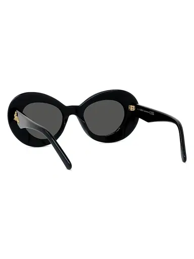 Loewe Women's Curvy 47MM Oversized Oval Sunglasses - Black Smoke | Thumbnail 5 Loewe Women's Curvy 47MM Oversized Oval Sunglasses - Black Smoke | Thumbnail 5