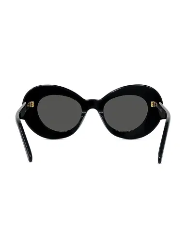 Loewe Women's Curvy 47MM Oversized Oval Sunglasses - Black Smoke | Thumbnail 6 Loewe Women's Curvy 47MM Oversized Oval Sunglasses - Black Smoke | Thumbnail 6