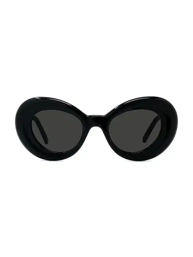 Loewe Women's Curvy 47MM Oversized Oval Sunglasses - Black Smoke | Thumbnail 1 Loewe Women's Curvy 47MM Oversized Oval Sunglasses - Black Smoke | Thumbnail 1