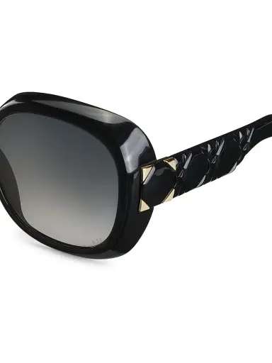 Dior Women's Lady 95.22 R2I 58MM Round Sunglasses - Shiny Black | Thumbnail 3 Dior Women's Lady 95.22 R2I 58MM Round Sunglasses - Shiny Black | Thumbnail 3