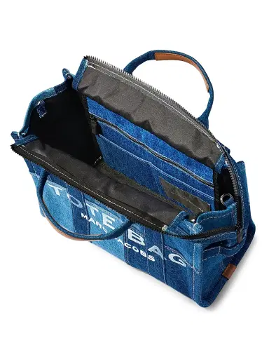 Marc Jacobs Women's The Denim Small Tote Bag - Blue Denim | Thumbnail 2 Marc Jacobs Women's The Denim Small Tote Bag - Blue Denim | Thumbnail 2