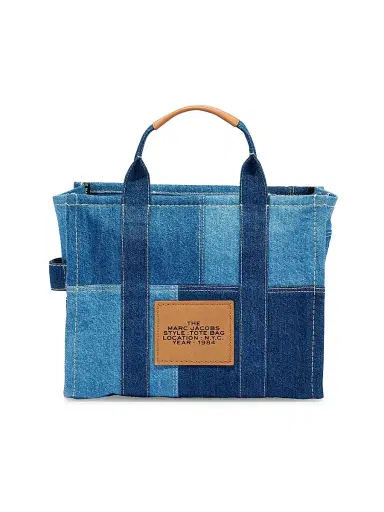 Marc Jacobs Women's The Denim Small Tote Bag - Blue Denim | Thumbnail 5 Marc Jacobs Women's The Denim Small Tote Bag - Blue Denim | Thumbnail 5