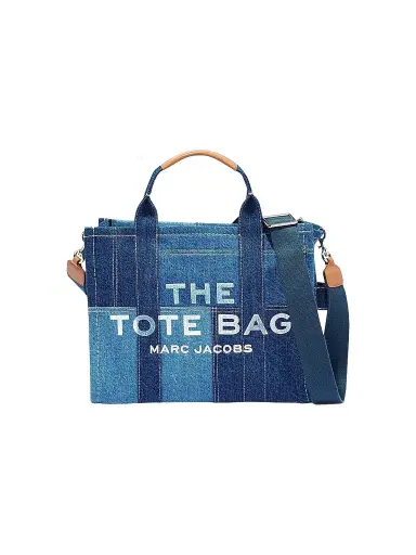 Marc Jacobs Women's The Denim Small Tote Bag - Blue Denim | Thumbnail 1 Marc Jacobs Women's The Denim Small Tote Bag - Blue Denim | Thumbnail 1
