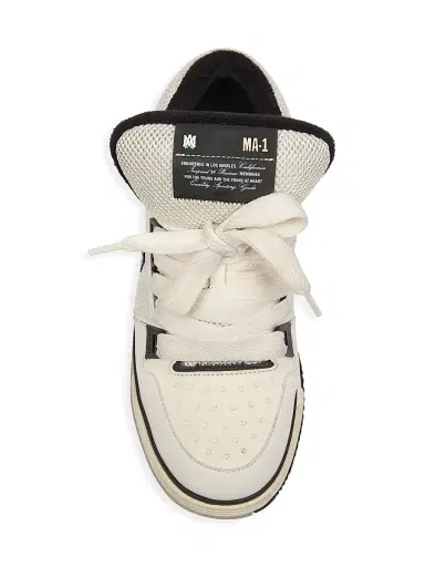 AMIRI Men's MA-1 Low-Top Sneakers - White Black - Size 7 | Thumbnail 5 AMIRI Men's MA-1 Low-Top Sneakers - White Black - Size 7 | Thumbnail 5