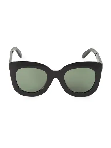 CELINE Women's 49MM Round Cat-Eye Sunglasses - Black | Thumbnail 2 CELINE Women's 49MM Round Cat-Eye Sunglasses - Black | Thumbnail 2