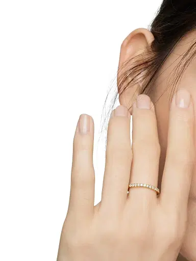 David Yurman Women's Cable Collectibles Stack Ring in 18K Yellow Gold - Gold | Thumbnail 3 David Yurman Women's Cable Collectibles Stack Ring in 18K Yellow Gold - Gold | Thumbnail 3