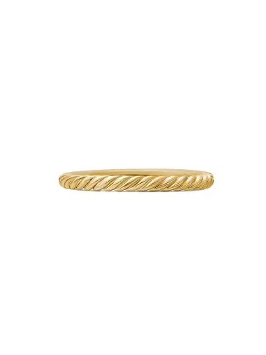 David Yurman Women's Cable Collectibles Stack Ring in 18K Yellow Gold - Gold | Thumbnail 6 David Yurman Women's Cable Collectibles Stack Ring in 18K Yellow Gold - Gold | Thumbnail 6