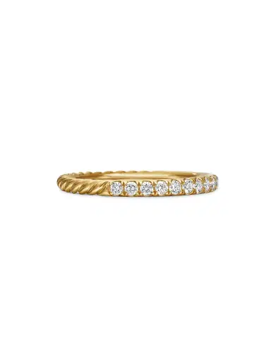 David Yurman Women's Cable Collectibles Stack Ring in 18K Yellow Gold - Gold | Thumbnail 1 David Yurman Women's Cable Collectibles Stack Ring in 18K Yellow Gold - Gold | Thumbnail 1