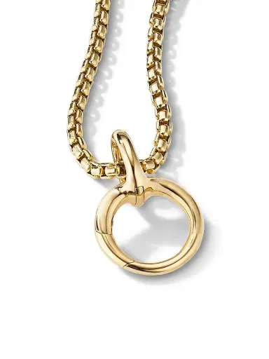 David Yurman Women's Smooth Amulet Holder in 18K Yellow Gold - Yellow Gold | Thumbnail 2 David Yurman Women's Smooth Amulet Holder in 18K Yellow Gold - Yellow Gold | Thumbnail 2