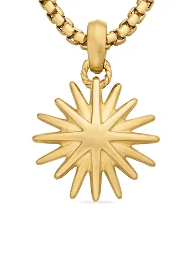 David Yurman Women's Starburst Charm in 18K Yellow Gold, 21.5MM - Gold | Thumbnail 5 David Yurman Women's Starburst Charm in 18K Yellow Gold, 21.5MM - Gold | Thumbnail 5