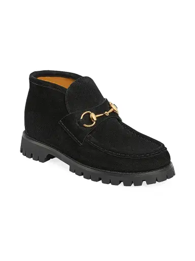 Gucci Women's Sylke Suede Booties - Nero | Thumbnail 2 Gucci Women's Sylke Suede Booties - Nero | Thumbnail 2