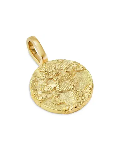 David Yurman Men's Dragon Amulet in 18K Yellow Gold - Gold | Thumbnail 3 David Yurman Men's Dragon Amulet in 18K Yellow Gold - Gold | Thumbnail 3