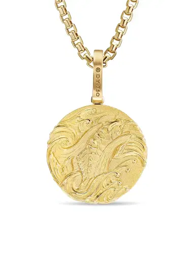 David Yurman Men's Dragon Amulet in 18K Yellow Gold - Gold | Thumbnail 4 David Yurman Men's Dragon Amulet in 18K Yellow Gold - Gold | Thumbnail 4